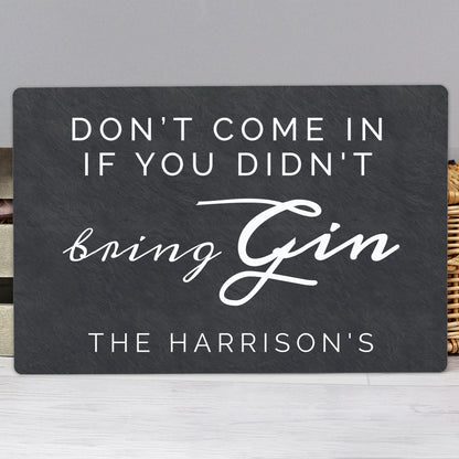 Personalised Gin Metal Sign - Pukka Gifts