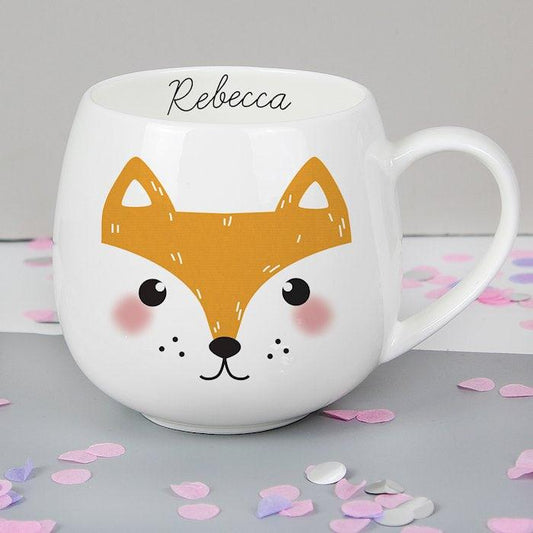 Personalised Cute Fox Shape Mug