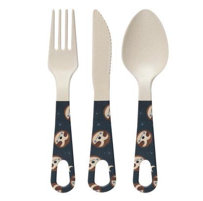 Sidney Sloth Bamboo Cutlery Set