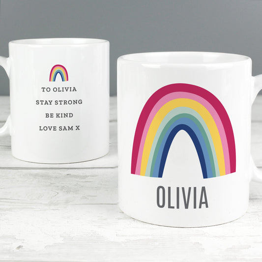 Personalised Rainbow Mug