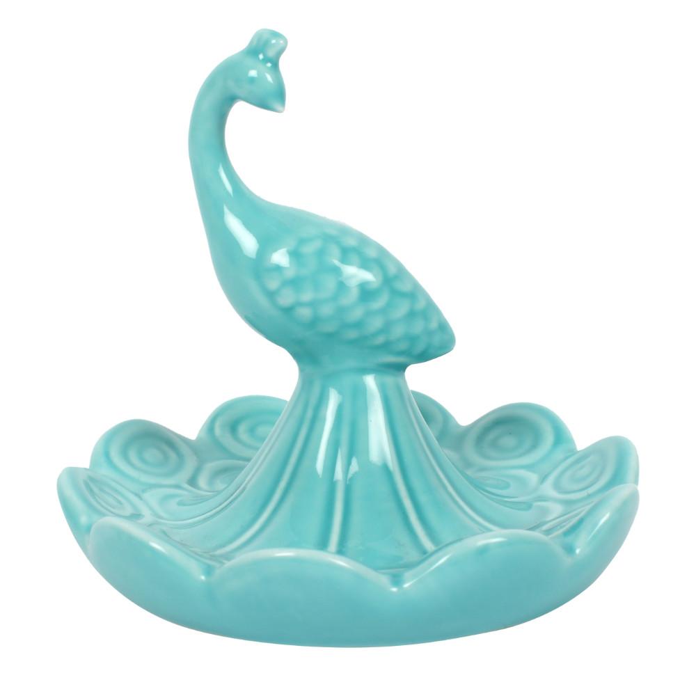 Turquoise Peacock Jewellery Dish