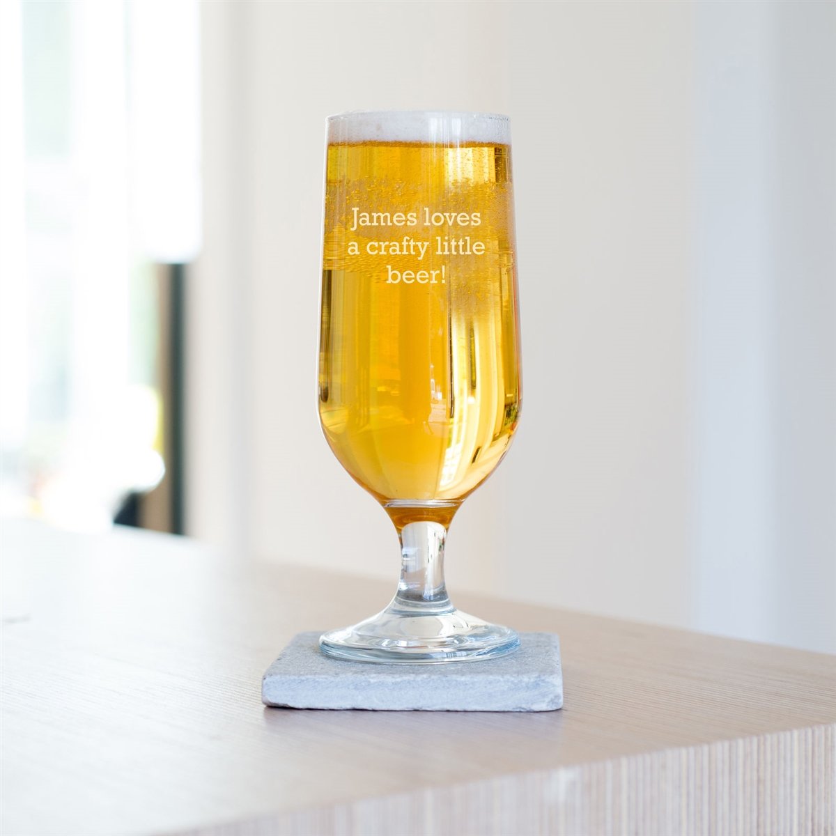 Personalised Special Message Craft Beer Glass