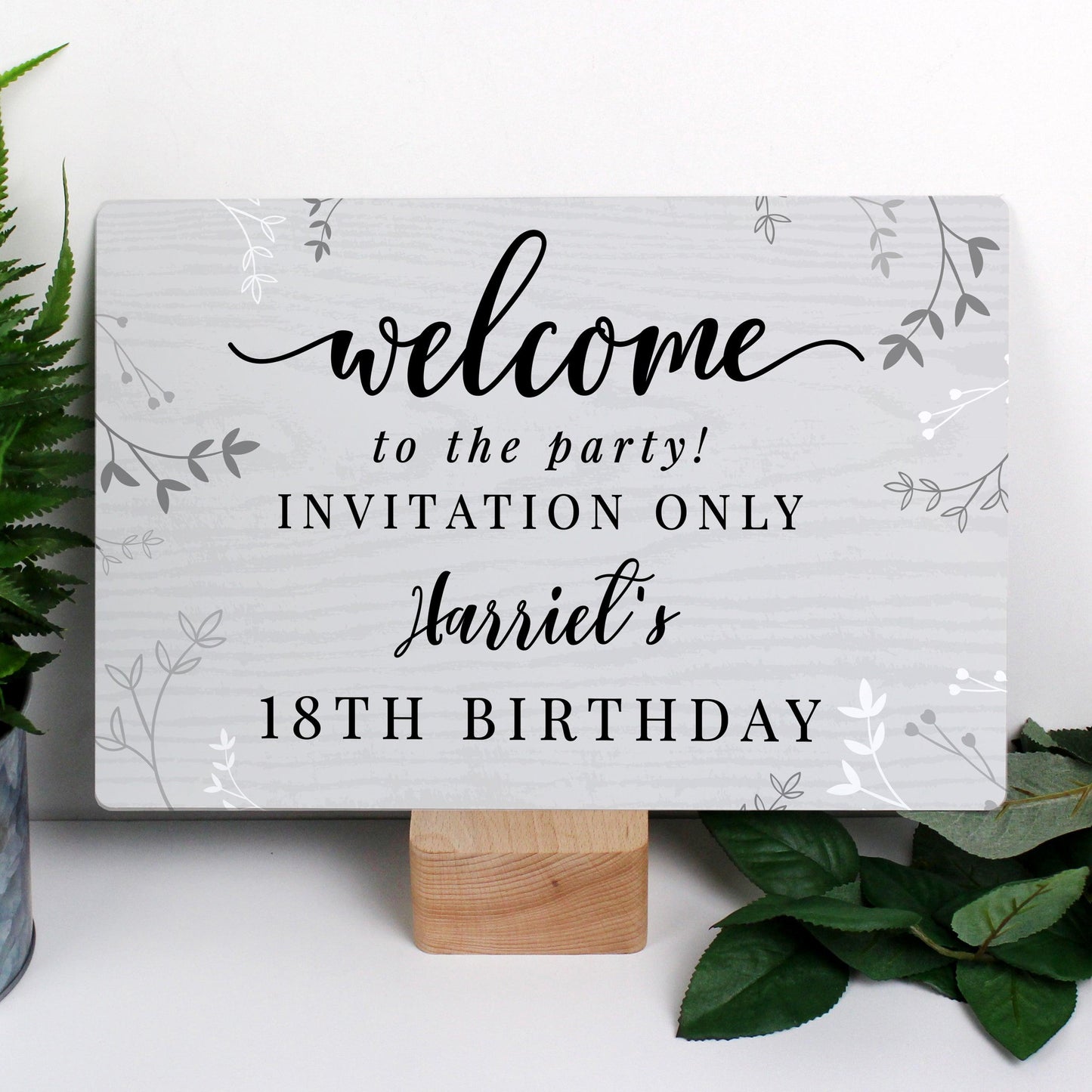 Personalised Welcome Metal Sign