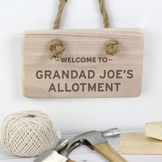 Personalised Welcome To... Wooden Sign