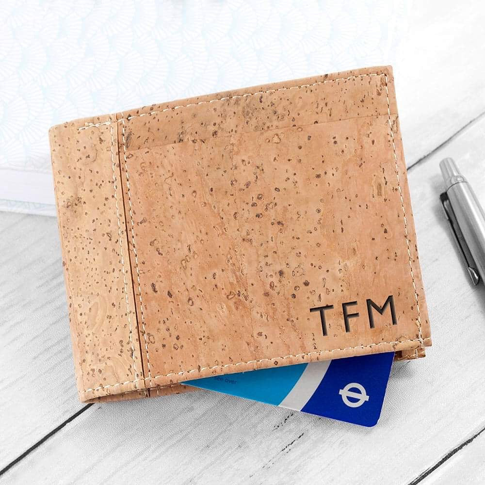 Personalised Vegan Cork Wallet - Myhappymoments.co.uk