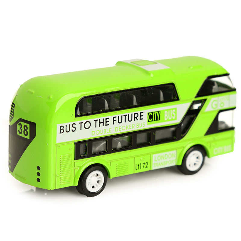 City Bus Pull Back Action Toy