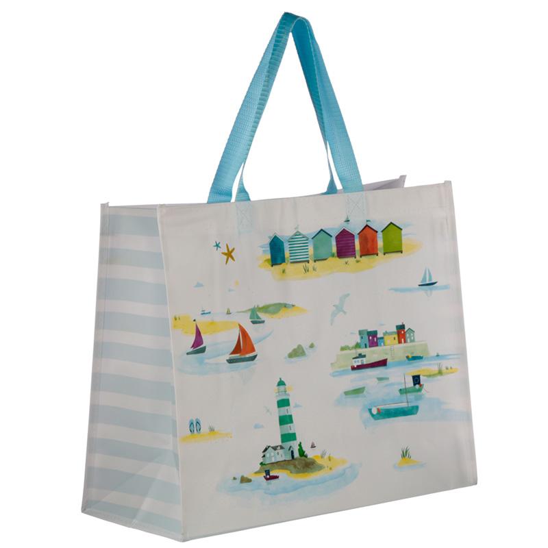 Seaside and Beach Design Durable Reusable Shopping Bag