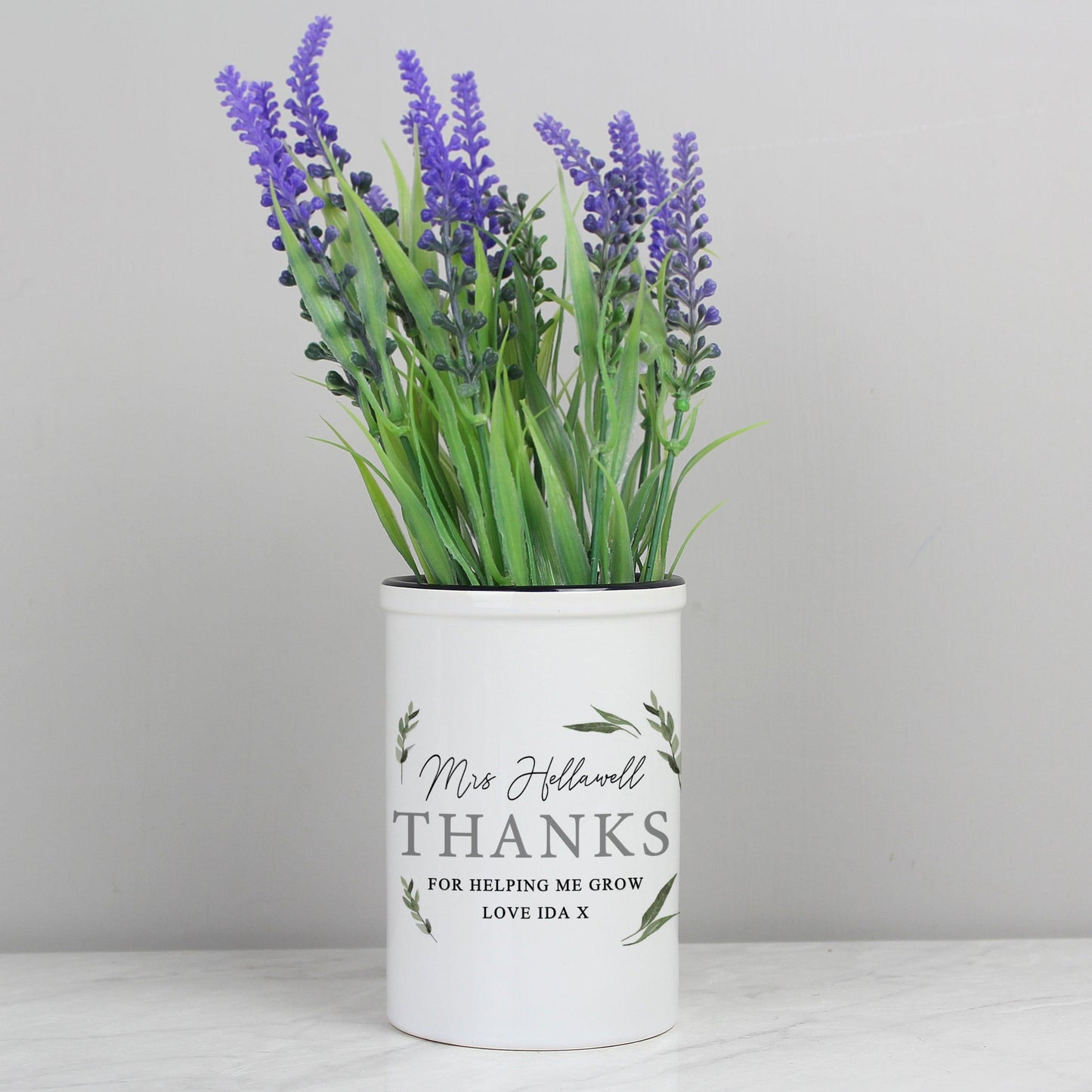 Personalised Botanical Flower Pot 