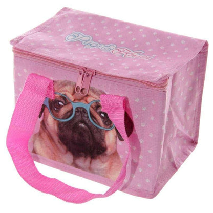 Pink Pug Lunch Bag - Myhappymoments.co.uk