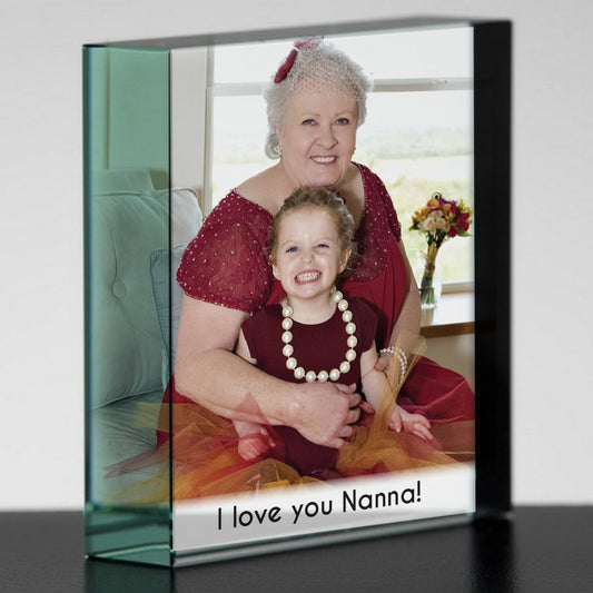 Personalised Photo Glass Block