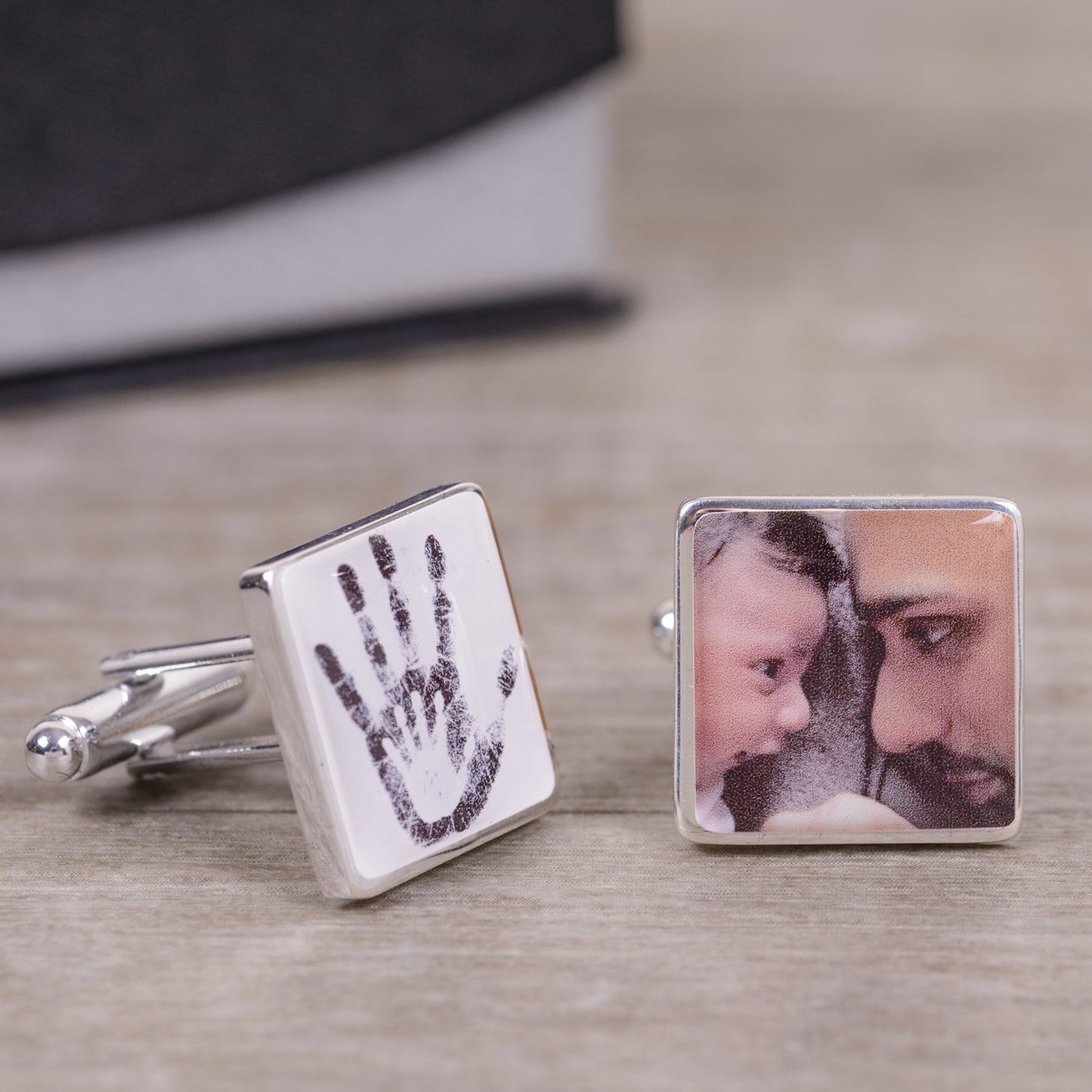 Two Hands Photo Cufflinks