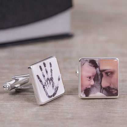 Two Hands Photo Cufflinks