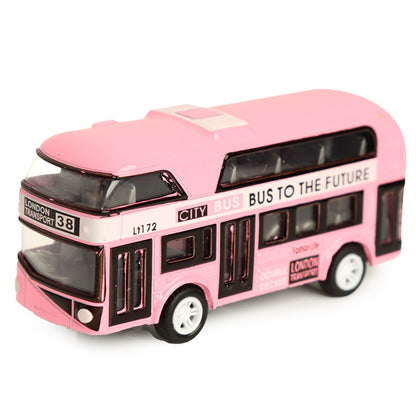 City Bus Pull Back Action Toy