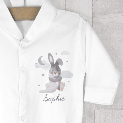 Personalised Baby Bunny Baby Grow - Myhappymoments.co.uk