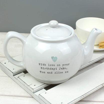 Personalised Vintage Tea Cup Teapot - Myhappymoments.co.uk