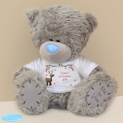 Personalised Me To You Teddy Bear with Christmas Reindeer T-Shirt - Myhappymoments.co.uk