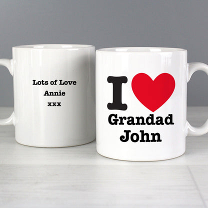 Personalised I HEART Mug