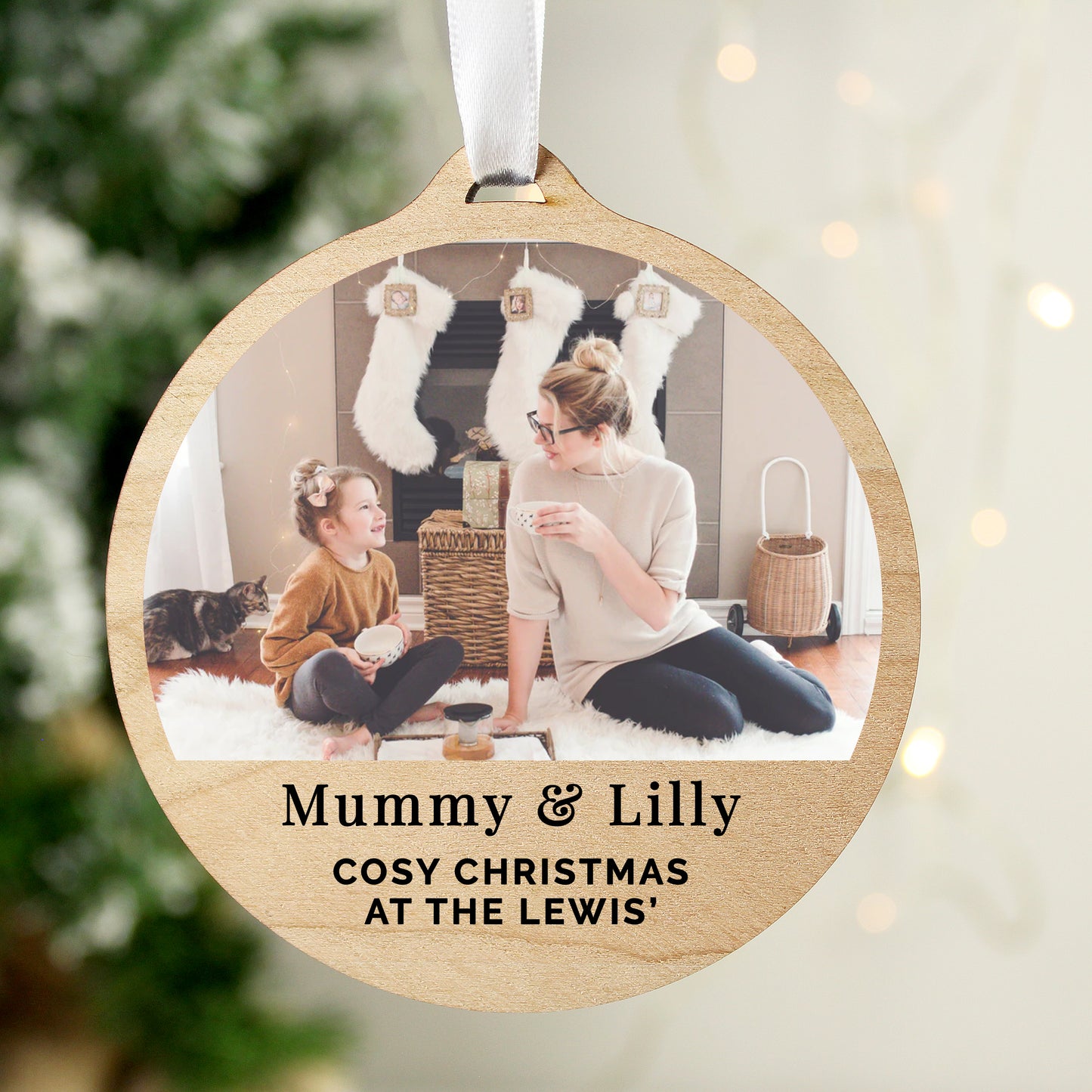 Personalised Photo Upload Christmas Decoration