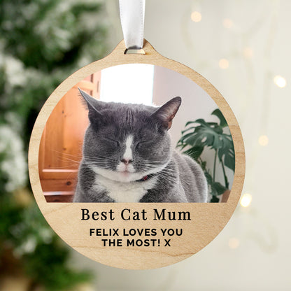 Personalised Photo Upload Christmas Decoration