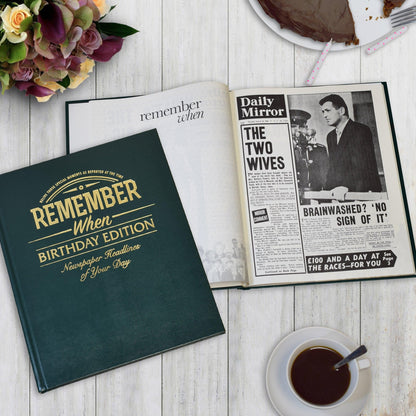 Personalised Birthday Newspaper Book - Myhappymoments.co.uk