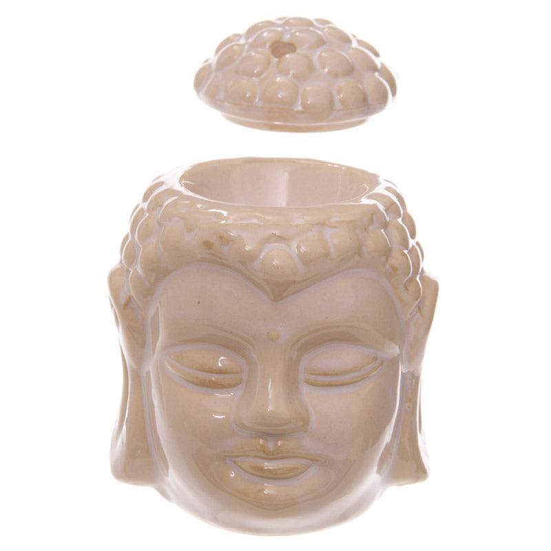 Crackle Glaze Thai Buddha Head Ceramic Oil Burner