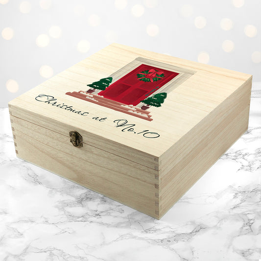 Personalised Door Number Family Christmas Box