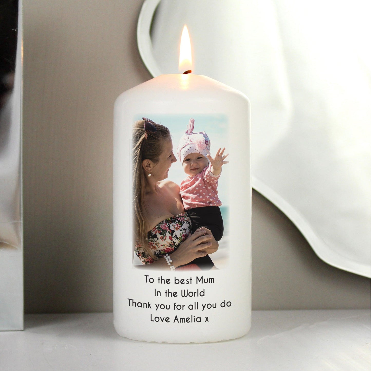 Personalised Photo Candle