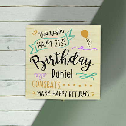 Personalised Birthday Memory Box - Myhappymoments.co.uk