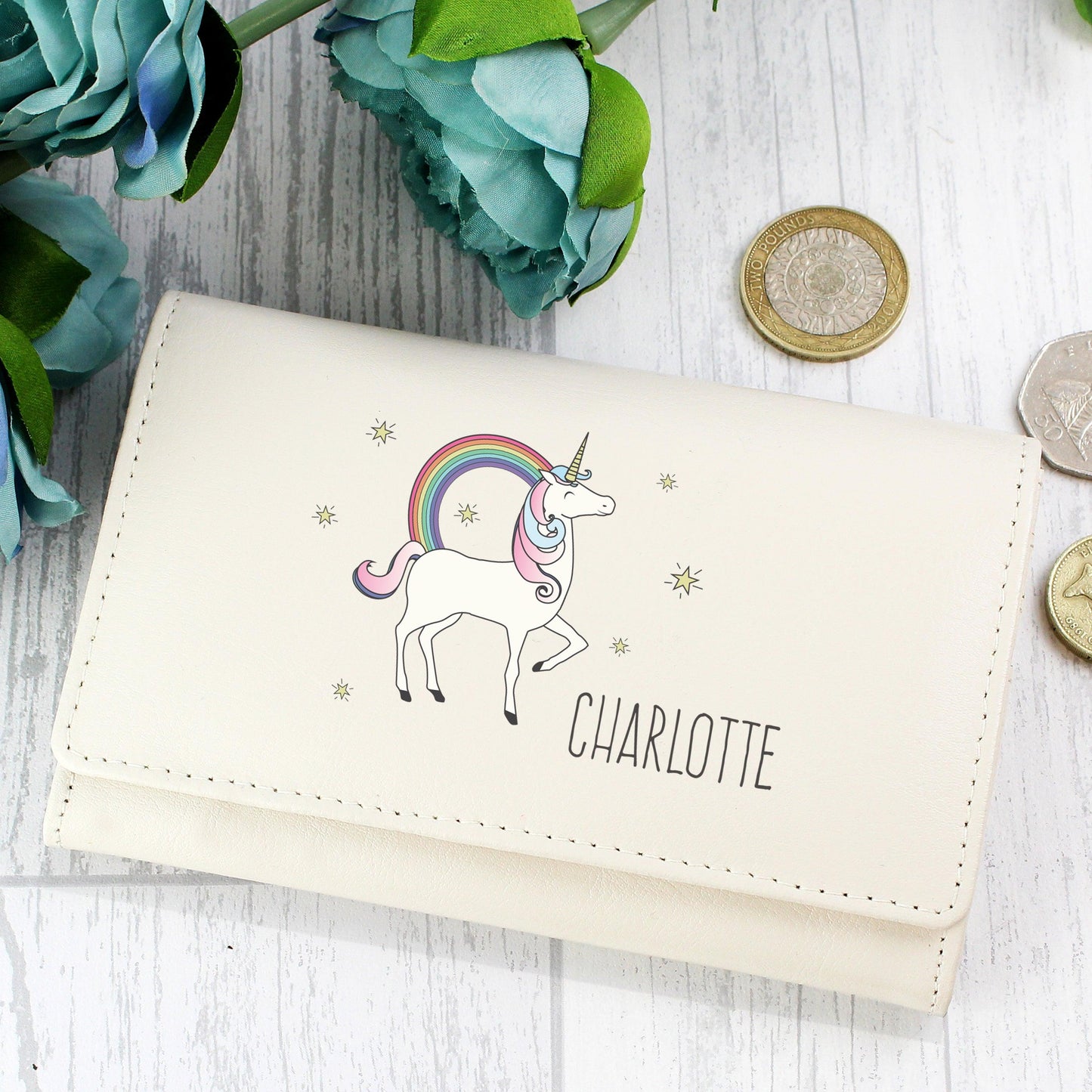 Personalised Unicorn Purse - Myhappymoments.co.uk