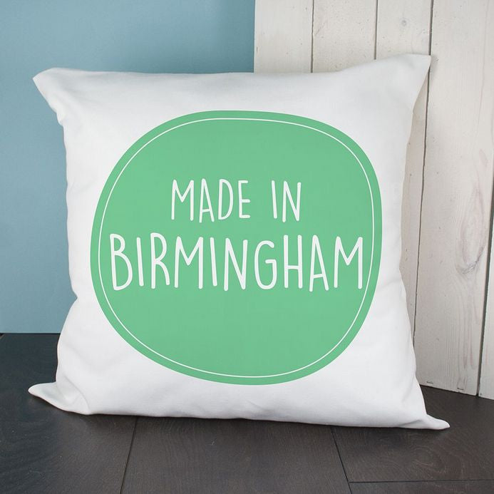 Personalised Made In Cushion Cover - Myhappymoments.co.uk