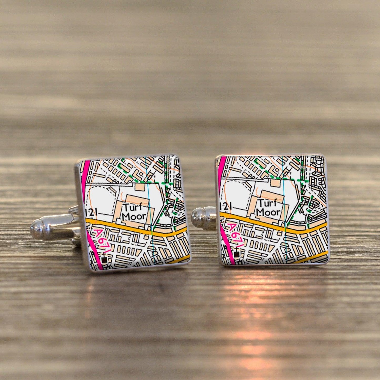 Football Stadium Map Cufflinks