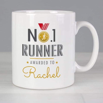 Personalised No.1 Runner Mug - Myhappymoments.co.uk