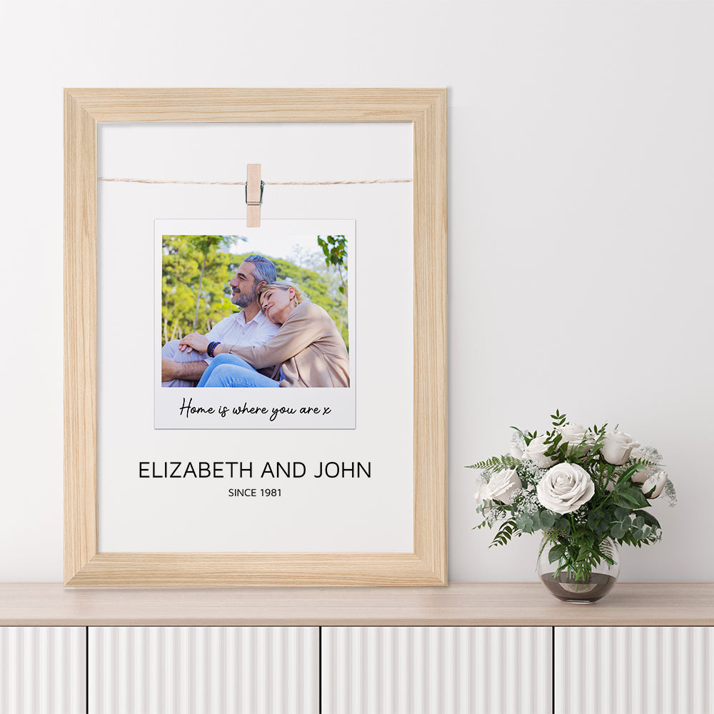 Personalised Valentine’s Polaroid Framed Print | Gift | Keepsake 