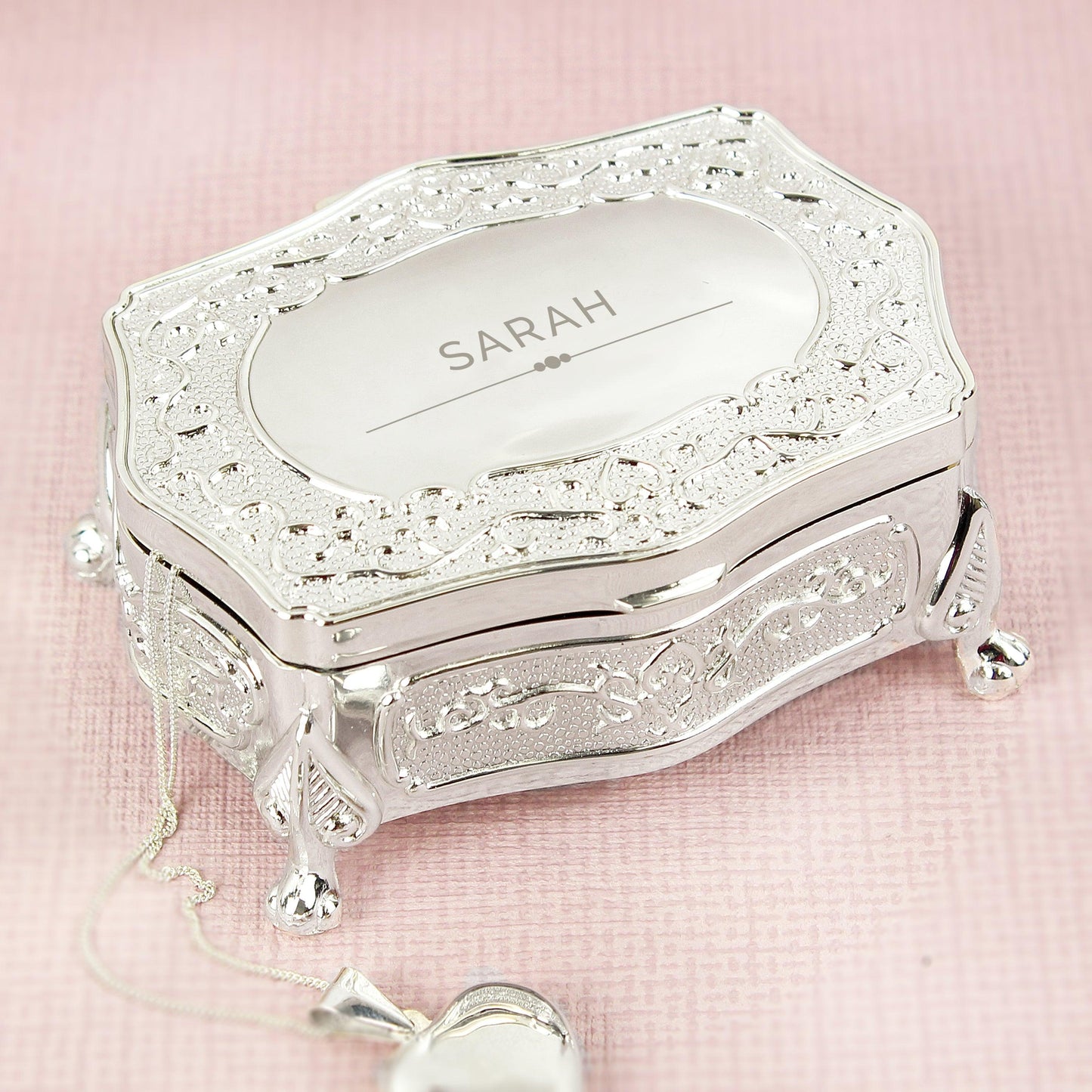 Personalised Classic Small Antique Trinket Box