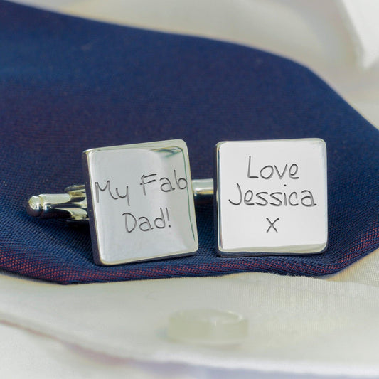 Personalised My Fab Dad Cufflinks - Myhappymoments.co.uk