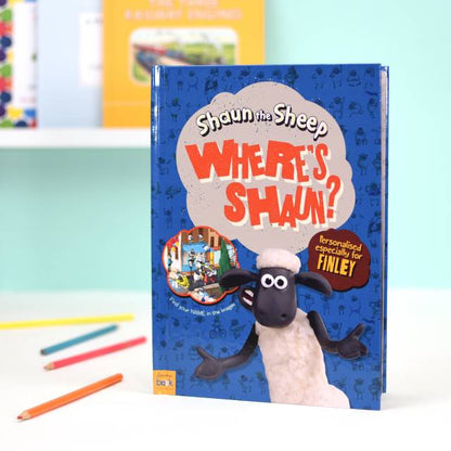 Shaun the Sheep Personalised Where's Shaun? Children’s Book - Myhappymoments.co.uk