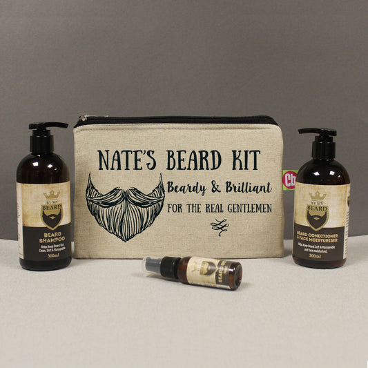 Personalised Beardy & Brilliant Beard Kit - Myhappymoments.co.uk