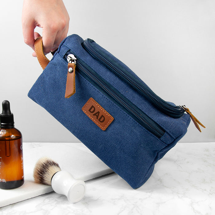 Personalised Jetsetter Denim Wash Bag