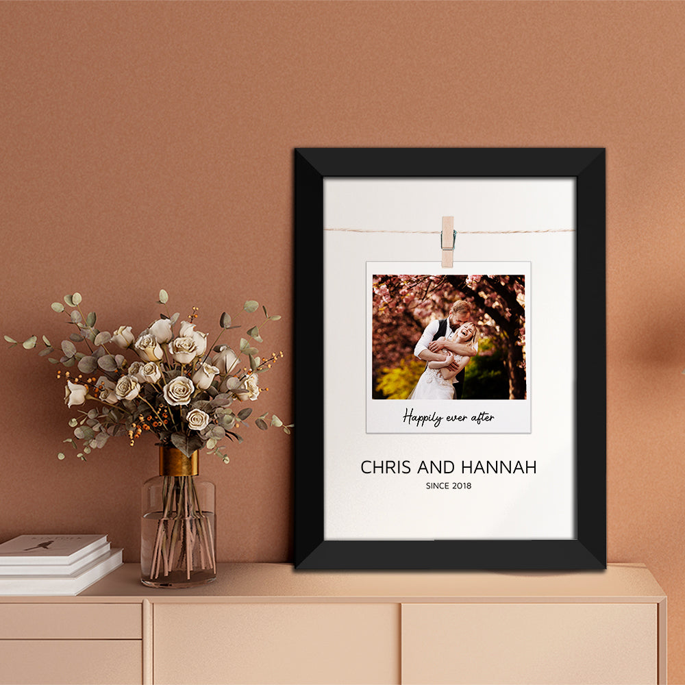 Personalised Valentine’s Polaroid Framed Print | Gift | Keepsake 