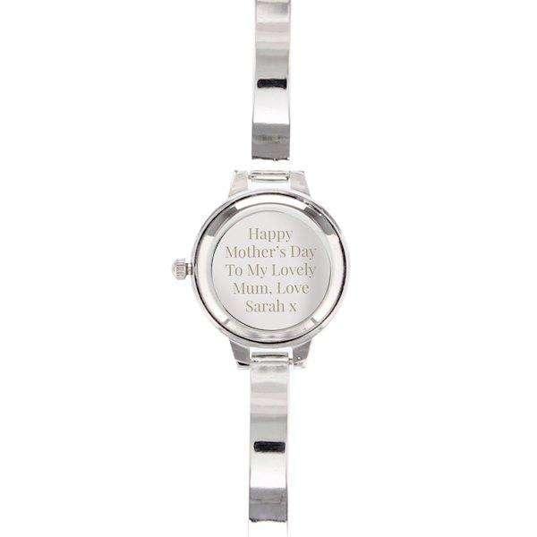 Personalised Ladies Watch Set: Engraved Watch, Bracelet and Necklace in Gift Box - Myhappymoments.co.uk