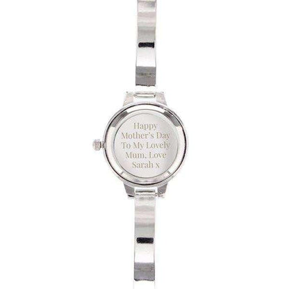 Personalised Ladies Watch Set: Engraved Watch, Bracelet and Necklace in Gift Box - Myhappymoments.co.uk