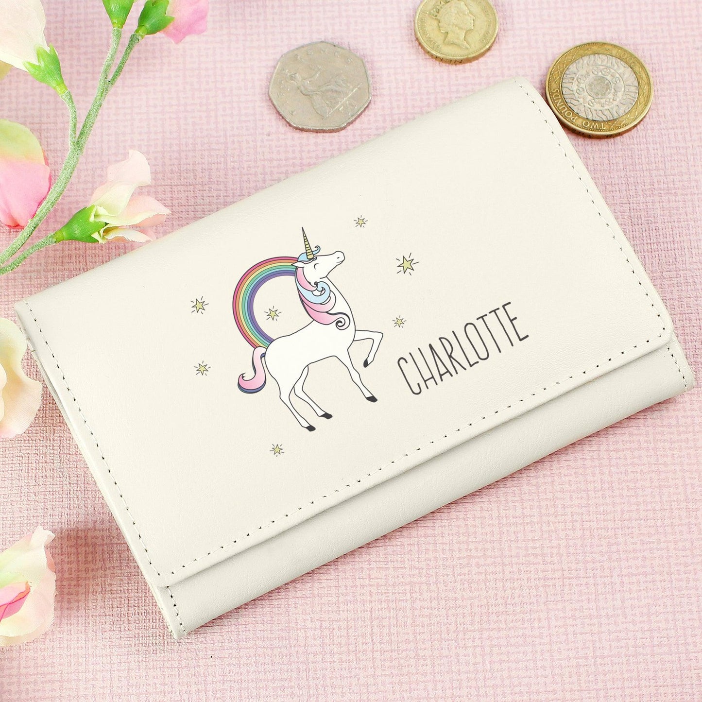 Personalised Unicorn Purse - Myhappymoments.co.uk