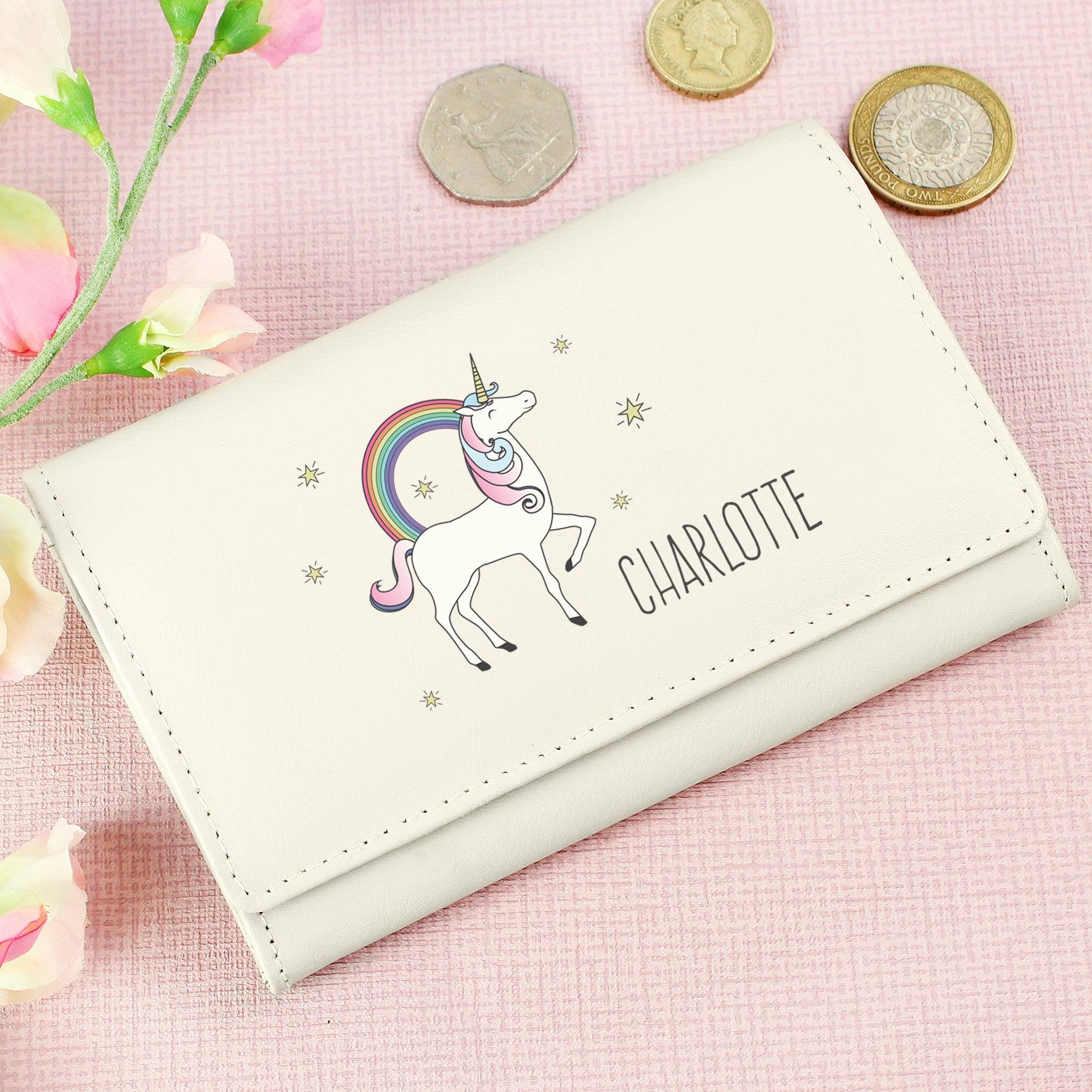 Personalised Unicorn Purse - Myhappymoments.co.uk