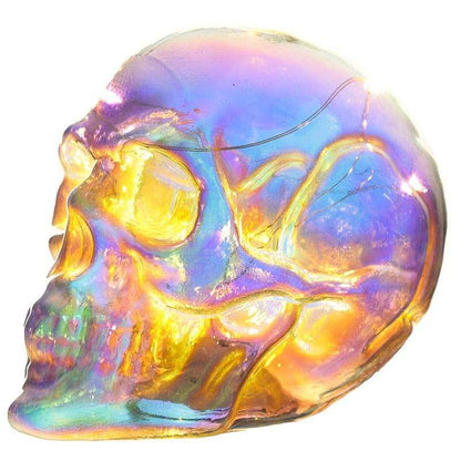 Skull & Bones Iridescent Rainbow LED Skull Head Light - Myhappymoments.co.uk