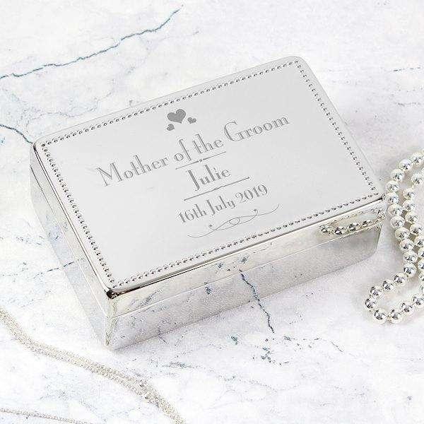 Personalised Wedding Mother of the Groom Jewellery Box - Myhappymoments.co.uk