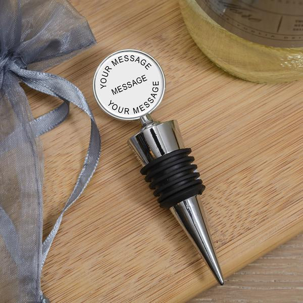 Personalised Bottle Stopper Any Message - Myhappymoments.co.uk