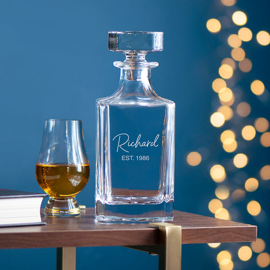 Personalised Classic Signature Square Decanter