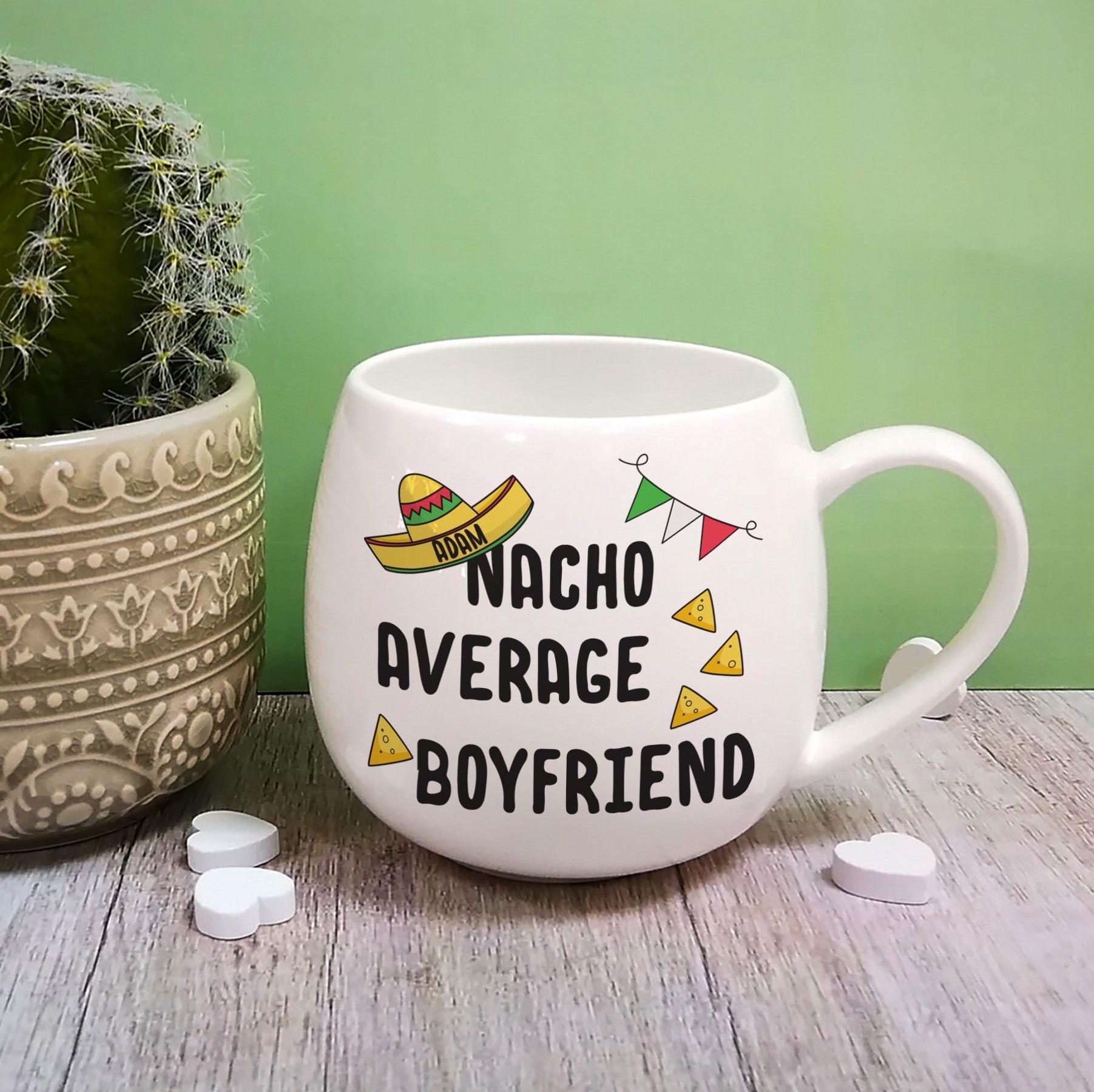 Personalised Nacho Average Boyfriend Mug - Myhappymoments.co.uk