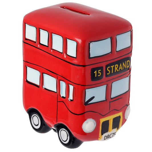 Novelty Ceramic London Red Routemaster Bus Money Box