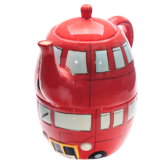 Routemaster London Red Bus Teapot and Cup Set for 1 - Myhappymoments.co.uk